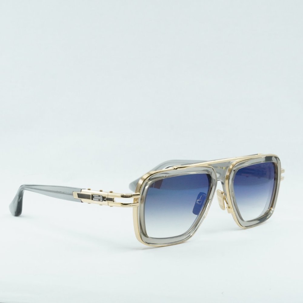 DITA Gold and smoke grey with Blue lenses Sunglasses